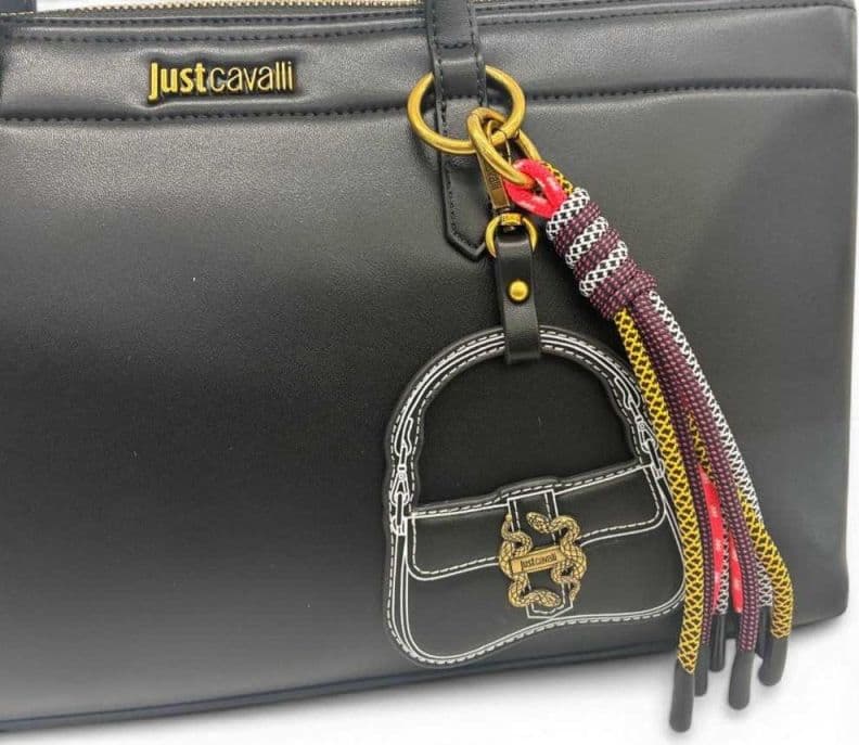 JUST CAVALLI Just cavalli Borsa shopping JC Baby Iconic Snakes Donna Nero in Similpelle - 3