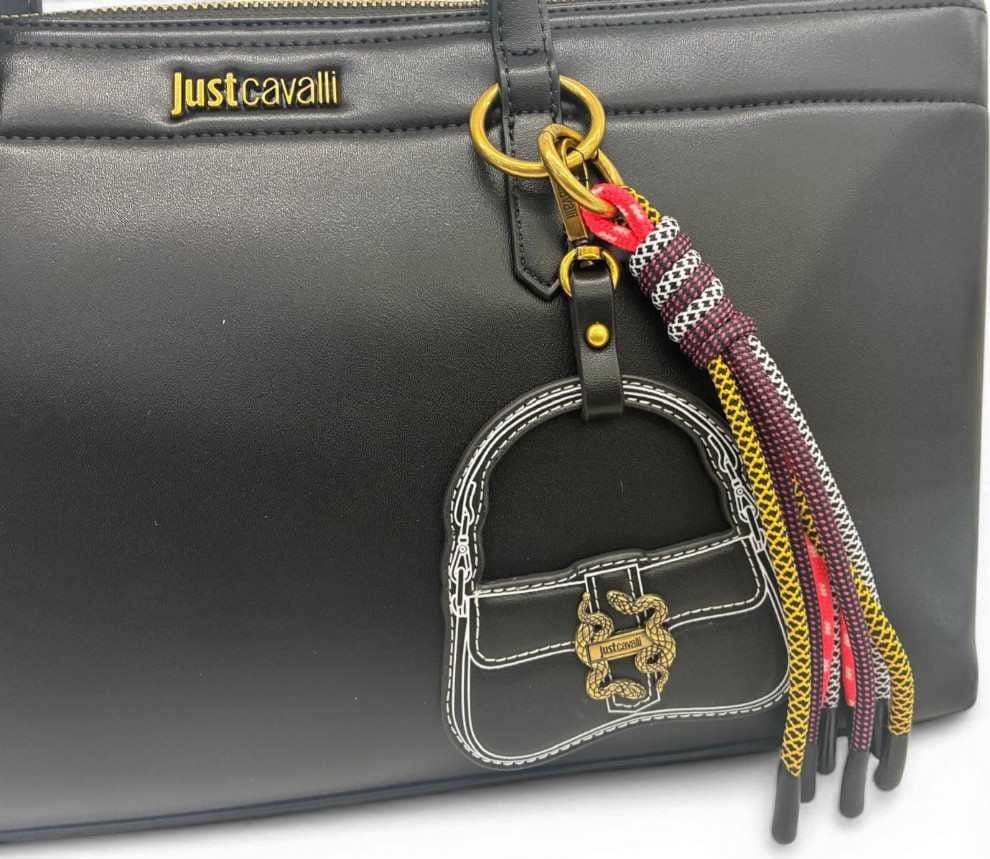 JUST CAVALLI Just cavalli Borsa shopping JC Baby Iconic Snakes Donna Nero in Similpelle - 4