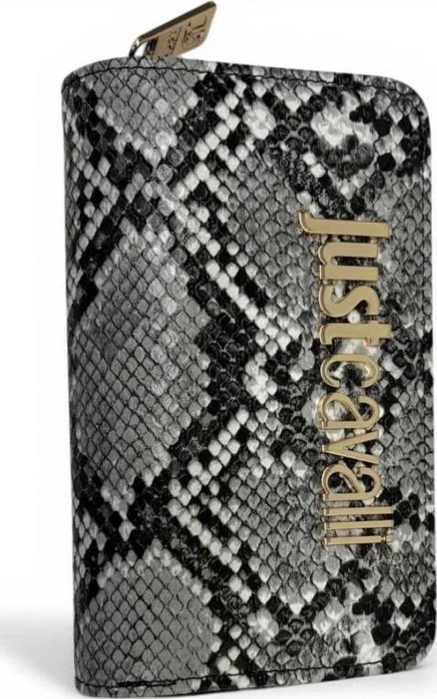JUST CAVALLI Just cavalli Portafoglio Bamboo Donna Bianco/Nero in Similpelle Pitonata - 2