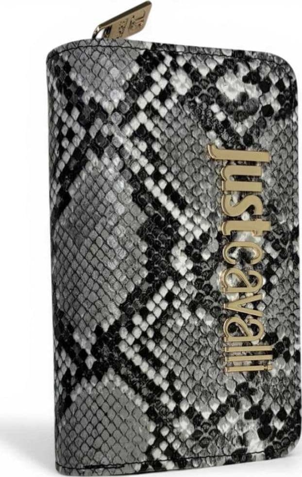 JUST CAVALLI Just cavalli Portafoglio Bamboo Donna Bianco/Nero in Similpelle Pitonata - 2