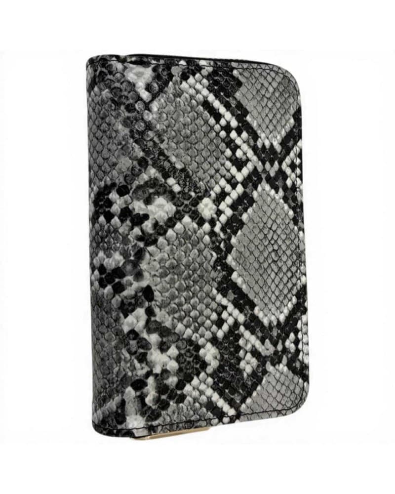 JUST CAVALLI Just cavalli Portafoglio Bamboo Donna Bianco/Nero in Similpelle Pitonata - 3