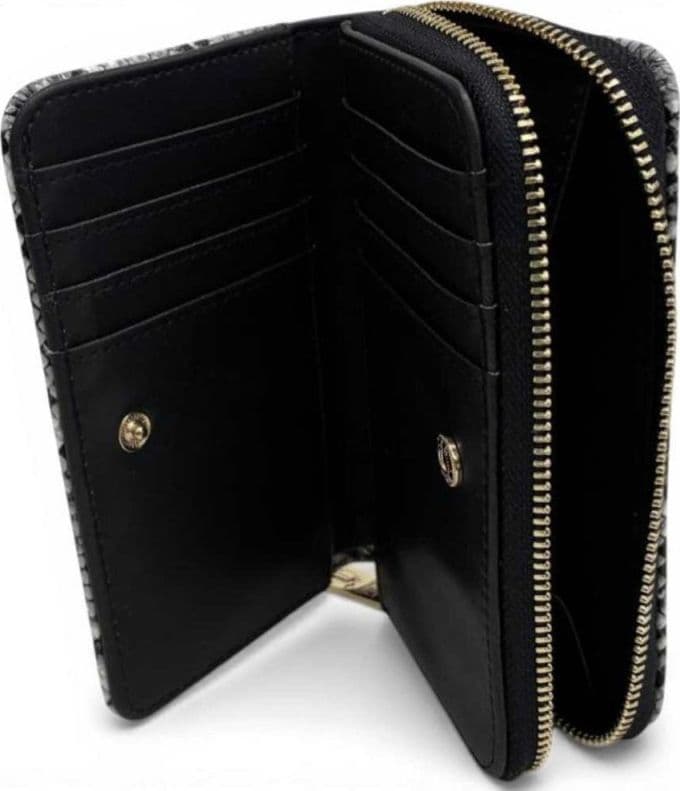 JUST CAVALLI Just cavalli Portafoglio Bamboo Donna Bianco/Nero in Similpelle Pitonata - 5