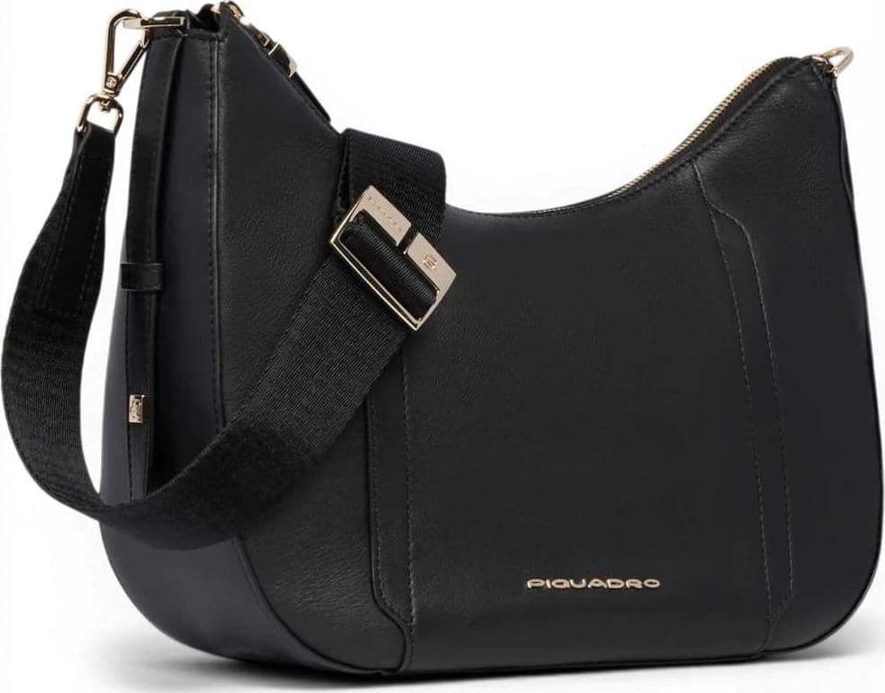 PIQUADRO Piquadro Borsa a tracolla W92 Donna Nero in Pelle con Porta iPad mini - 4