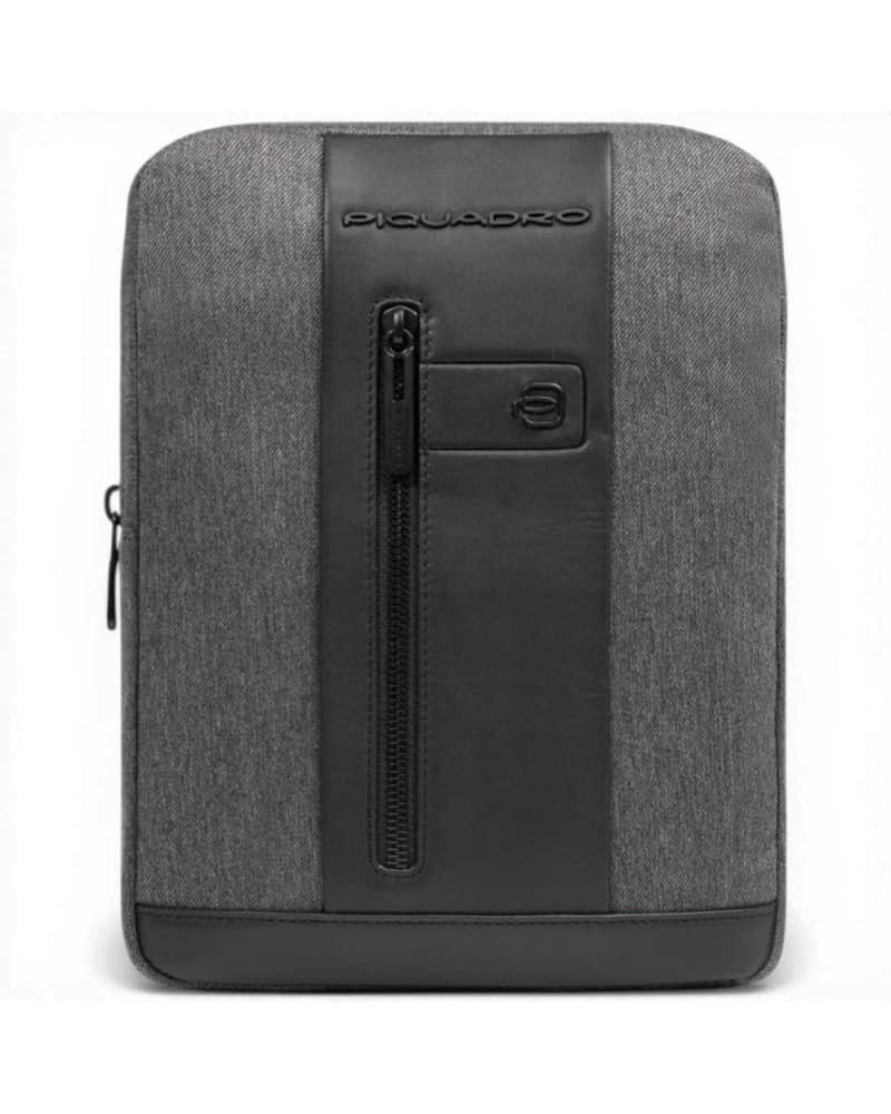 PIQUADRO Piquadro Borsello BR2 Uomo Verde in Tessuto Riciclato e Pelle con Porta iPad - 3