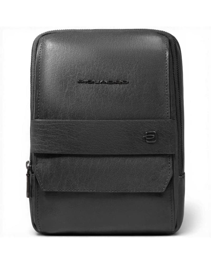 PIQUADRO Piquadro Borsello S141 Uomo Nero in Pelle con Porta iPad mini - 9