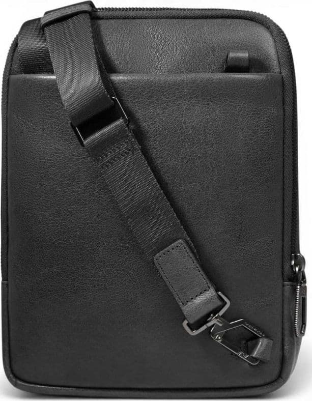 PIQUADRO Piquadro Borsello S141 Uomo Nero in Pelle con Porta iPad mini - 5