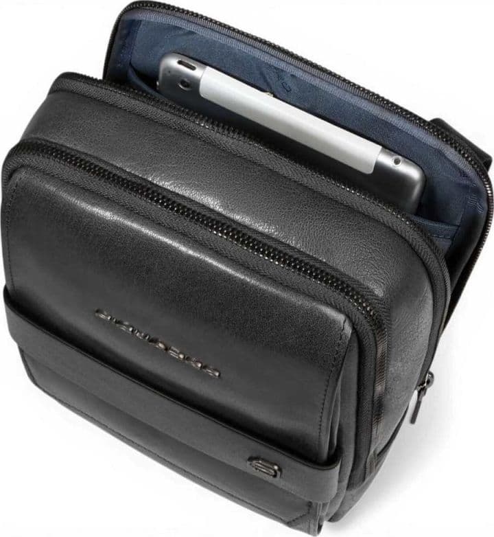 PIQUADRO Piquadro Borsello S141 Uomo Nero in Pelle con Porta iPad mini - 7