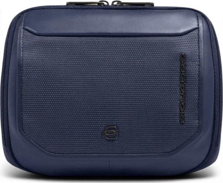 PIQUADRO Piquadro Borsello S143 Unisex Blu in Pelle e Tessuto Orizzontale - 9