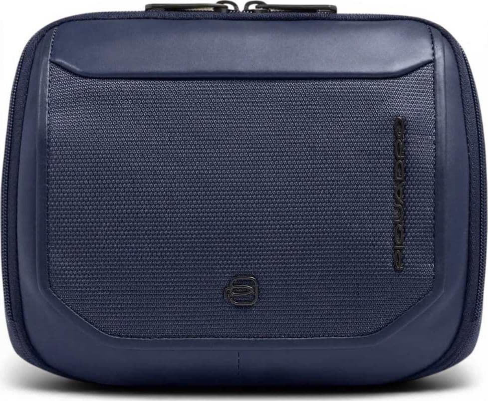 PIQUADRO Piquadro Borsello S143 Unisex Blu in Pelle e Tessuto Orizzontale - 2