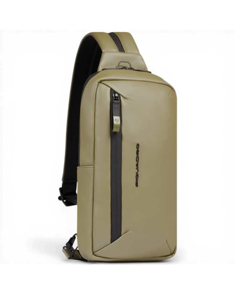 PIQUADRO Piquadro Monospalla C2OW Unisex Verde Water-Resistant con Porta iPad mini - 3