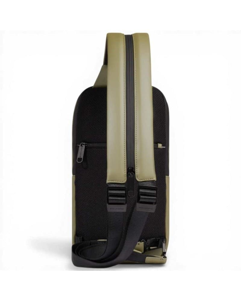 PIQUADRO Piquadro Monospalla C2OW Unisex Verde Water-Resistant con Porta iPad mini - 5