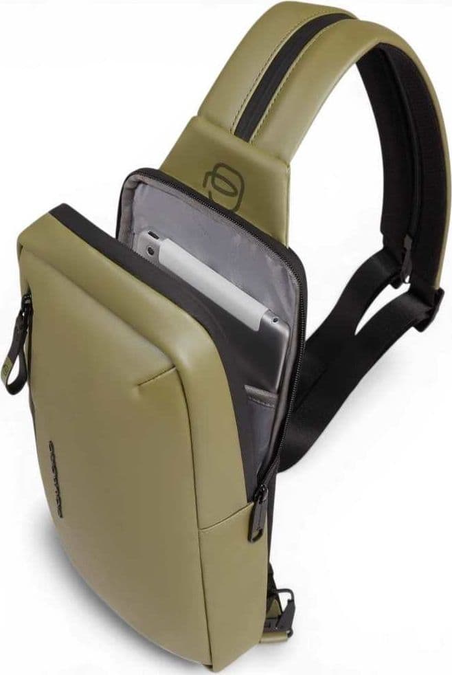 PIQUADRO Piquadro Monospalla C2OW Unisex Verde Water-Resistant con Porta iPad mini - 8