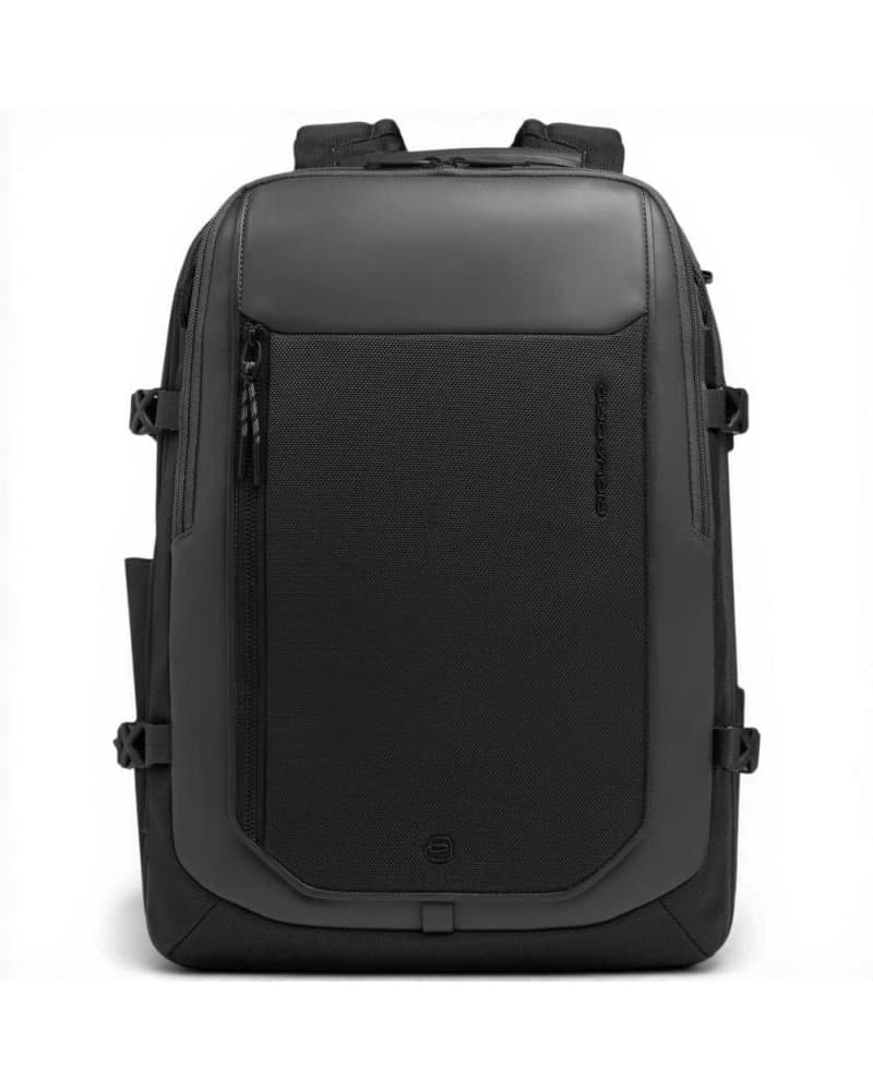 PIQUADRO Piquadro Zaino Bagmotic Pro Unisex Nero in Pelle e Tessuto con Porta PC 15.6'' e iPad - 9