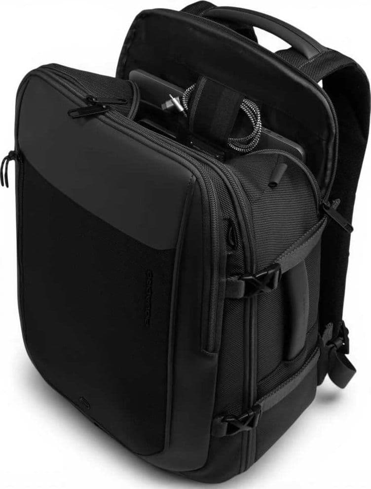 PIQUADRO Piquadro Zaino Bagmotic Pro Unisex Nero in Pelle e Tessuto con Porta PC 15.6'' e iPad - 6