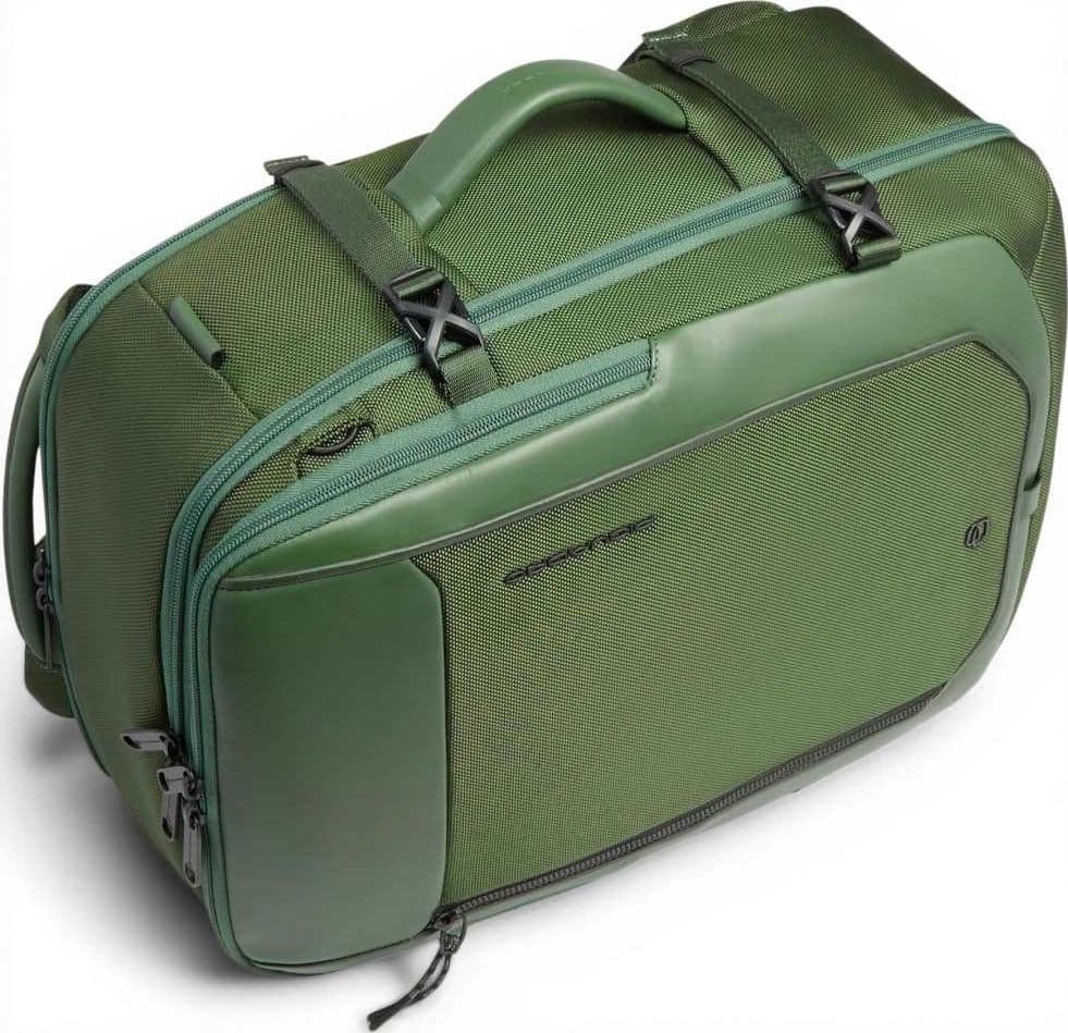 PIQUADRO Piquadro Zaino Bagmotic Pro Unisex Verde in Pelle e Tessuto con Porta PC 15.6'' e iPad - 8