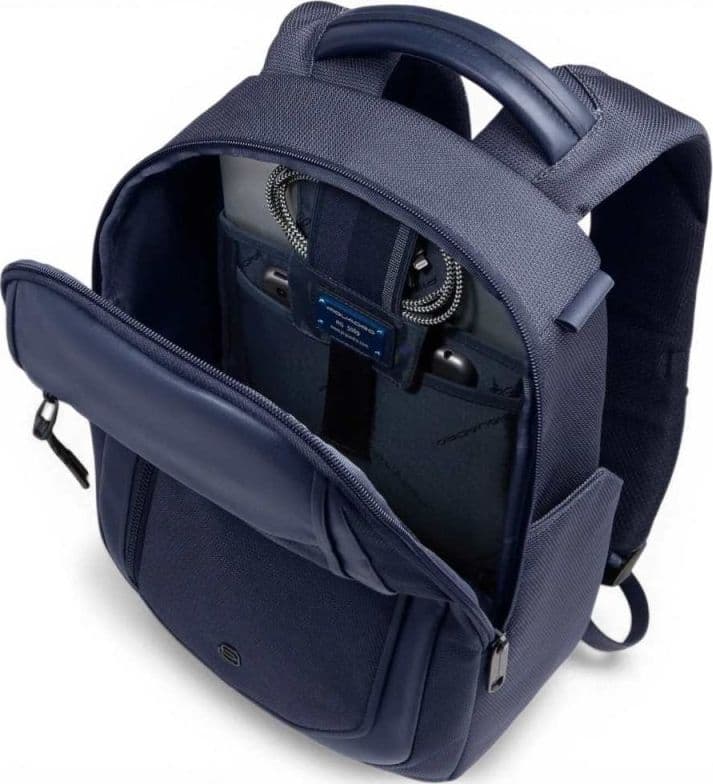 PIQUADRO Piquadro Zaino Bagmotic Unisex Blu in Pelle e Tessuto con Porta PC 13'' e iPad - 5