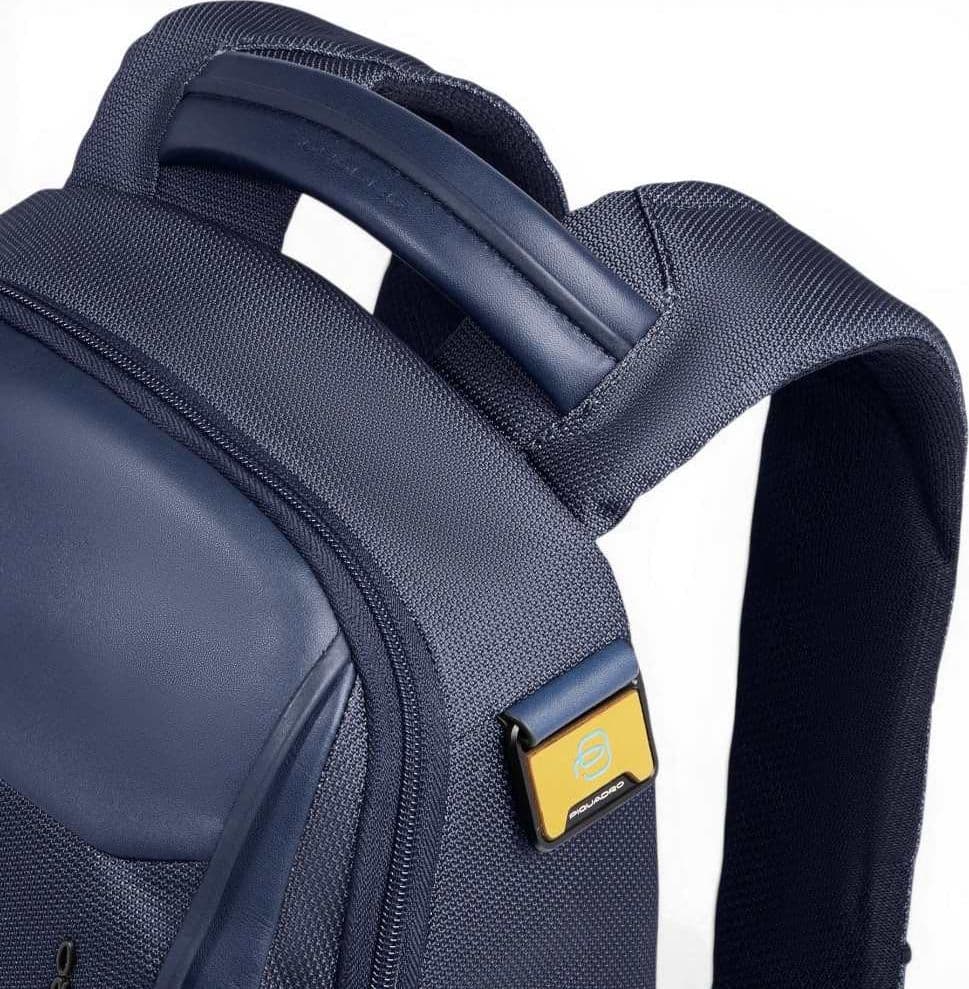 PIQUADRO Piquadro Zaino Bagmotic Unisex Blu in Pelle e Tessuto con Porta PC 13'' e iPad - 8