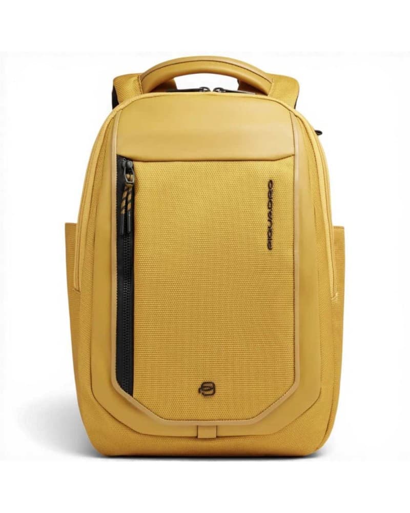 PIQUADRO Piquadro Zaino Bagmotic Unisex Giallo in Pelle e Tessuto con Porta PC 13'' e iPad - 9