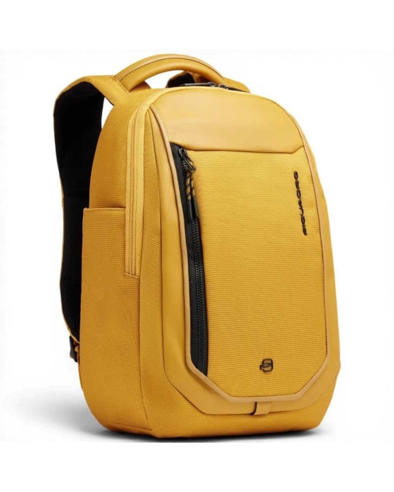 PIQUADRO Piquadro Zaino Bagmotic Unisex Giallo in Pelle e Tessuto con Porta PC 13'' e iPad - 3