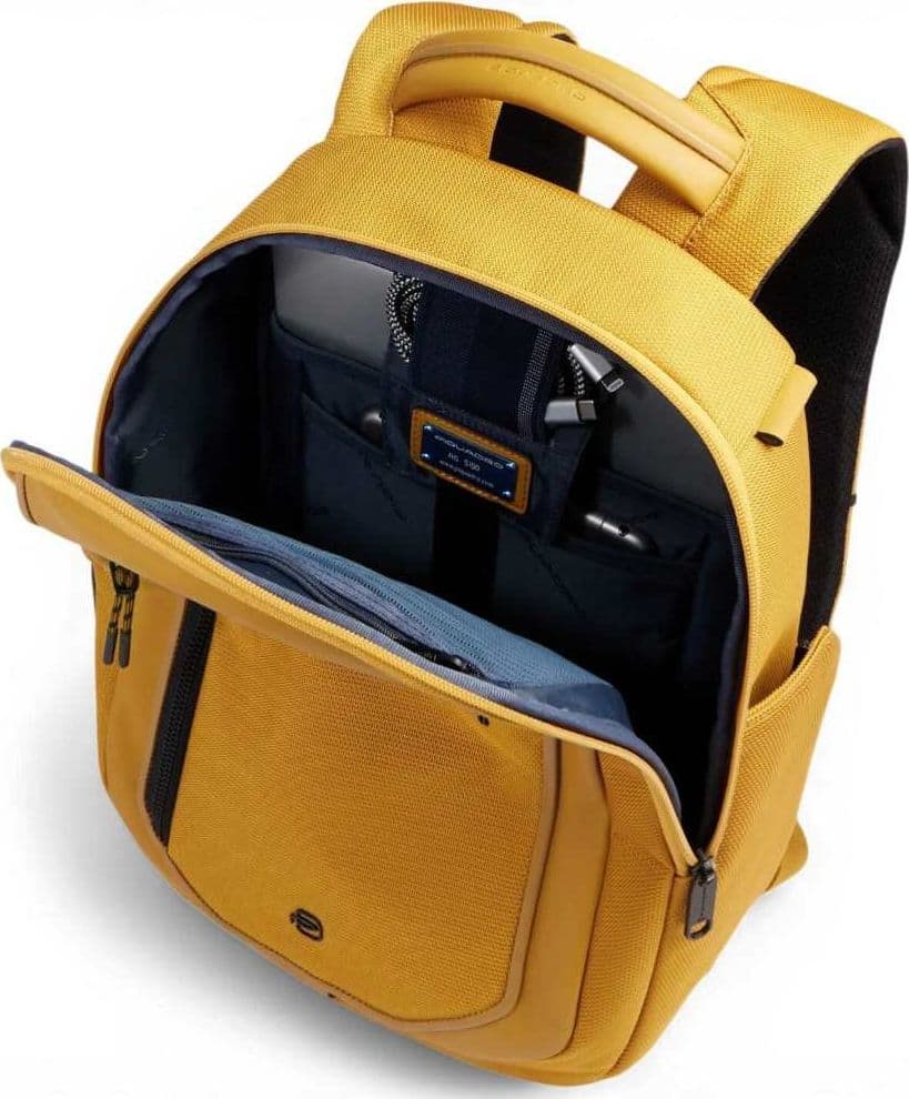 PIQUADRO Piquadro Zaino Bagmotic Unisex Giallo in Pelle e Tessuto con Porta PC 13'' e iPad - 6