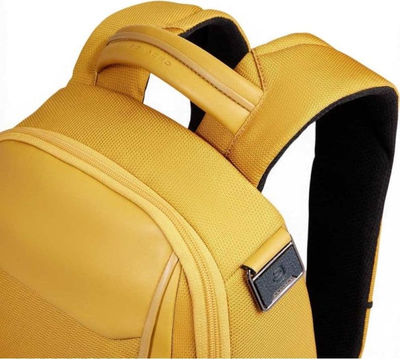 PIQUADRO Piquadro Zaino Bagmotic Unisex Giallo in Pelle e Tessuto con Porta PC 13'' e iPad - 7