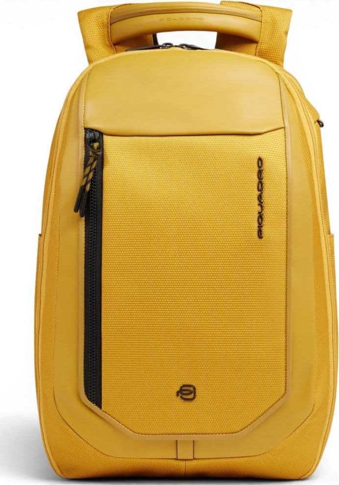 PIQUADRO Piquadro Zaino Bagmotic Unisex Giallo in Pelle e Tessuto con Porta PC 14'' e iPad - 2
