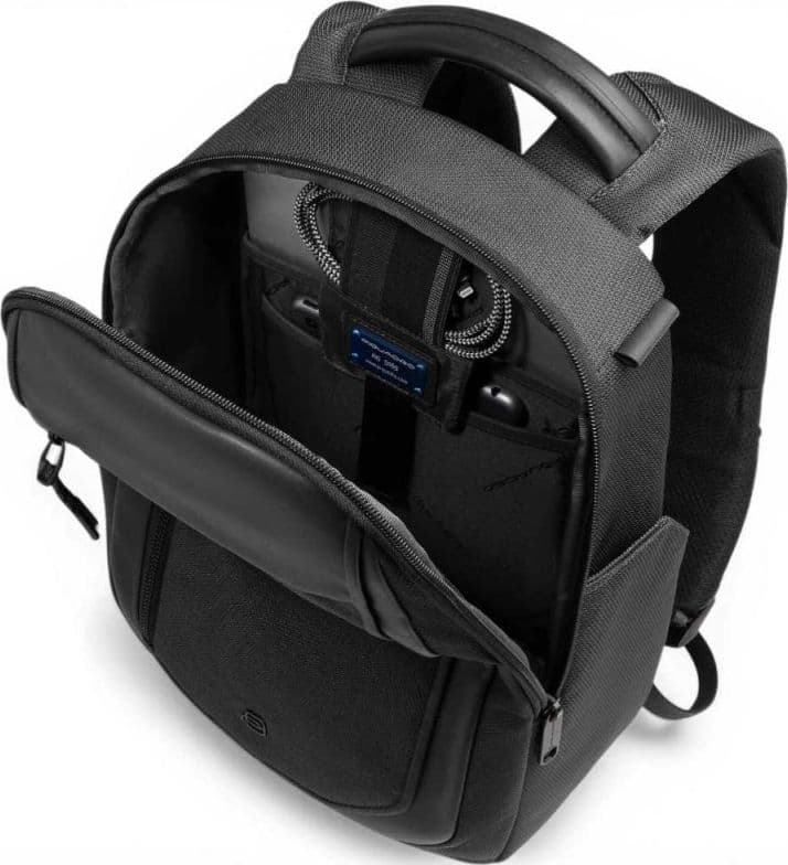 PIQUADRO Piquadro Zaino Bagmotic Unisex Nero in Pelle e Tessuto con Porta PC 13'' e iPad - 5