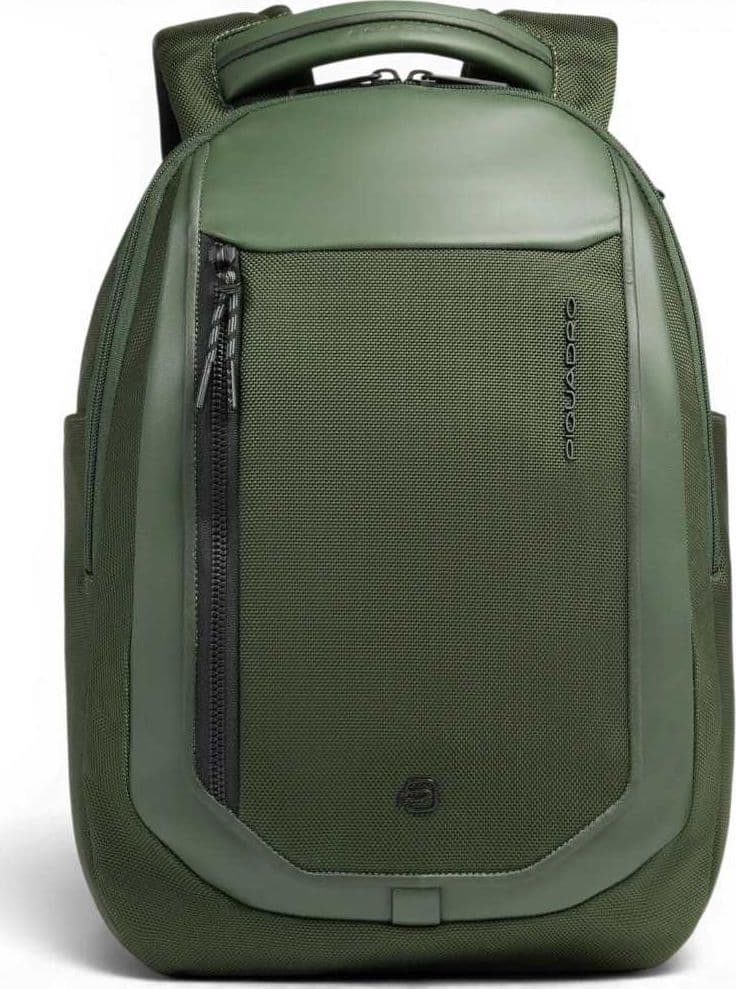 PIQUADRO Piquadro Zaino Bagmotic Unisex Verde in Pelle e Tessuto con Porta PC 13'' e iPad - 2
