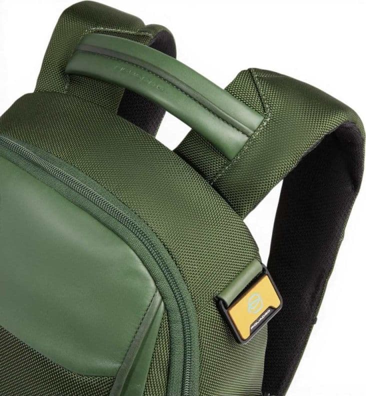 PIQUADRO Piquadro Zaino Bagmotic Unisex Verde in Pelle e Tessuto con Porta PC 13'' e iPad - 7