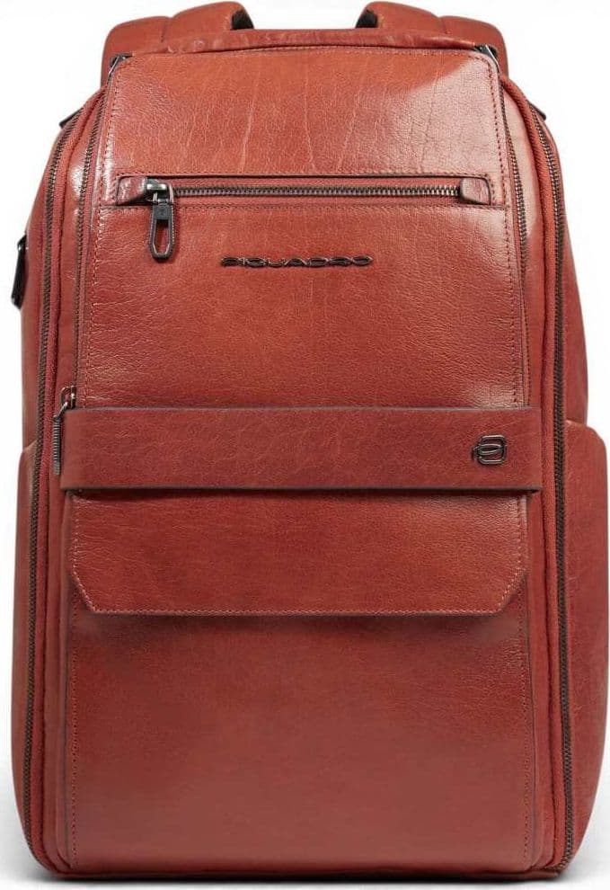 PIQUADRO Piquadro Zaino S141 Uomo Cuoio in Pelle con Porta PC 14'' e iPad - 2