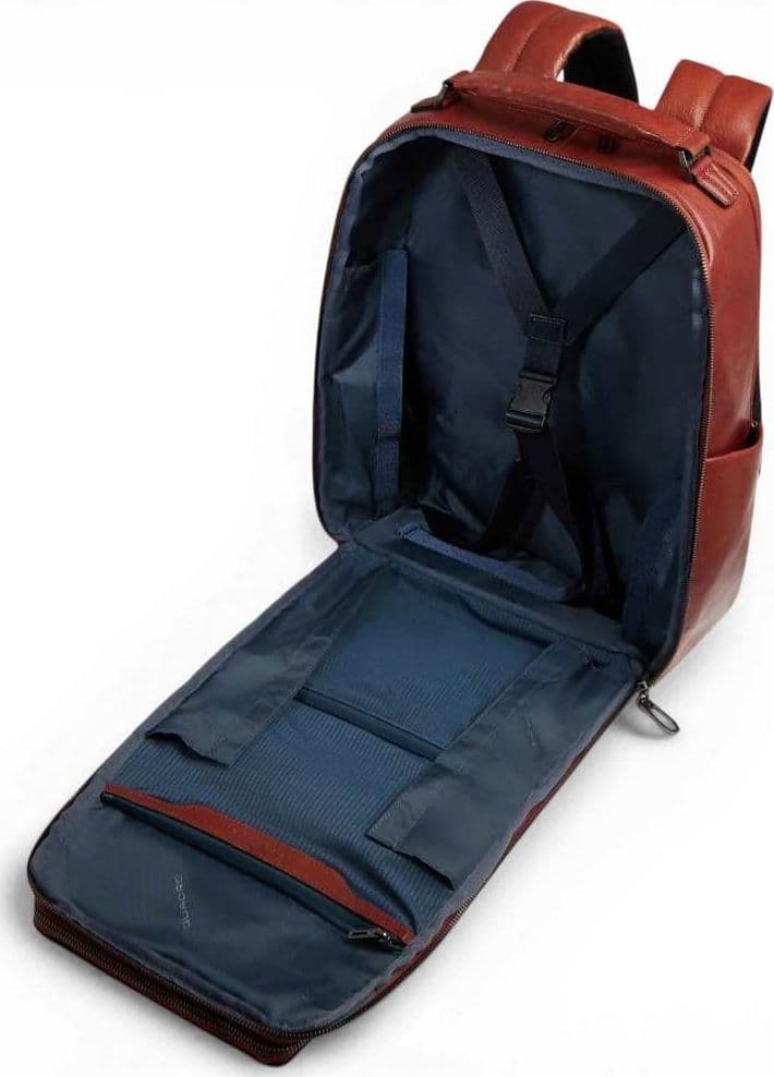 PIQUADRO Piquadro Zaino S141 Uomo Cuoio in Pelle con Porta PC 14'' e iPad - 6