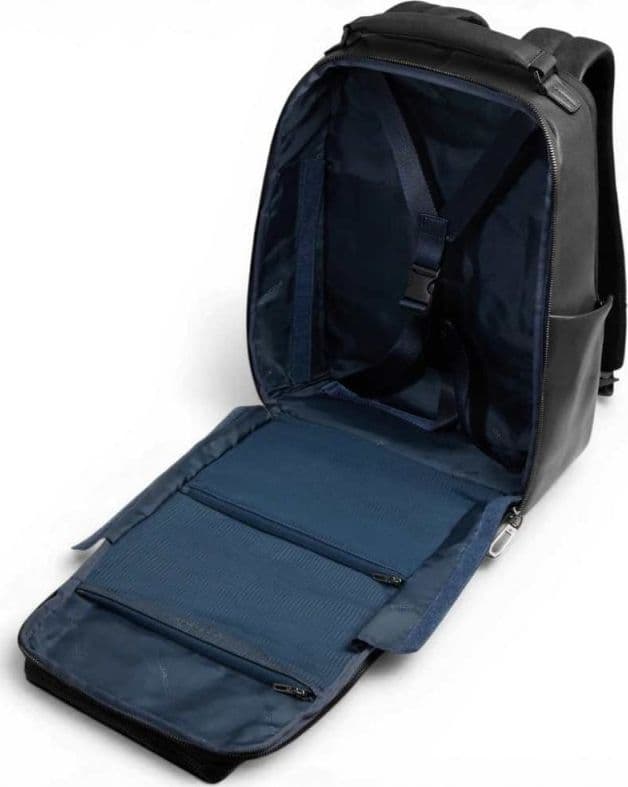 PIQUADRO Piquadro Zaino S141 Uomo Nero in Pelle con Porta PC 14'' e iPad - 5