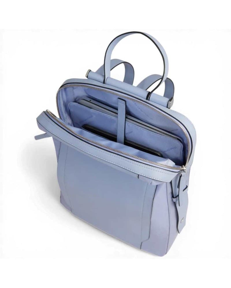 PIQUADRO Piquadro Zaino W92T Donna Viola in Pelle con Porta PC 14'' e iPad - 7