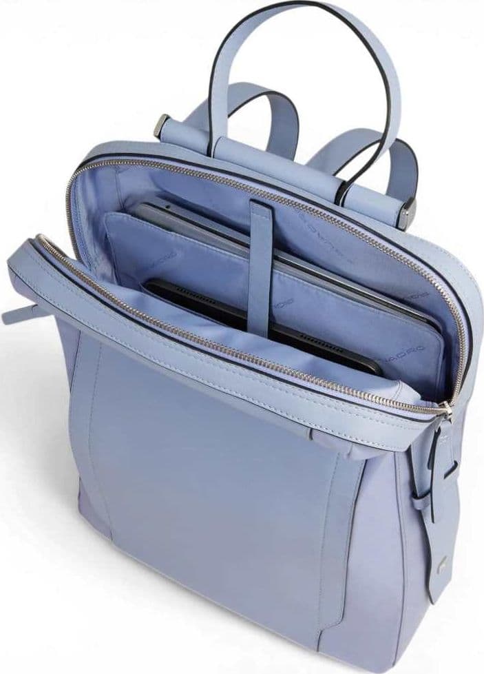 PIQUADRO Piquadro Zaino W92T Donna Viola in Pelle con Porta PC 14'' e iPad - 8