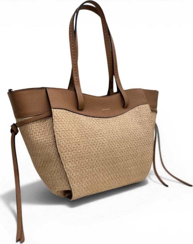 LORISTELLA LorisStella Borsa a mano Donna Naturale Cuoio in Paglia e Pelle - 3