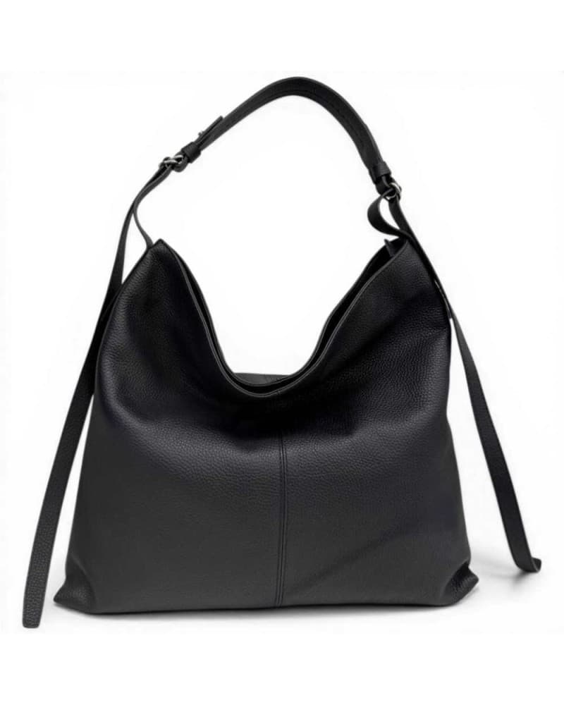 LORISTELLA LorisStella Borsa a mano Giorgia Donna Nero in Pelle Camoscio - 7