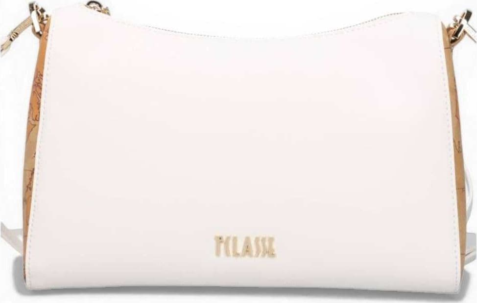 ALVIERO MARTINI 1 CLASSE Alviero Martini 1 Classe Borsa a Spalla Monogram Donna Bianco con Logo All-Over e Dettagli Geo - 2