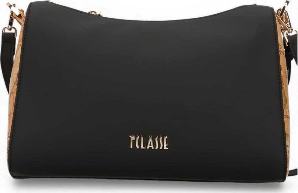 ALVIERO MARTINI 1 CLASSE Alviero Martini 1 Classe Borsa a Spalla Monogram Donna Nero con Logo All-Over e Dettagli Geo - 2