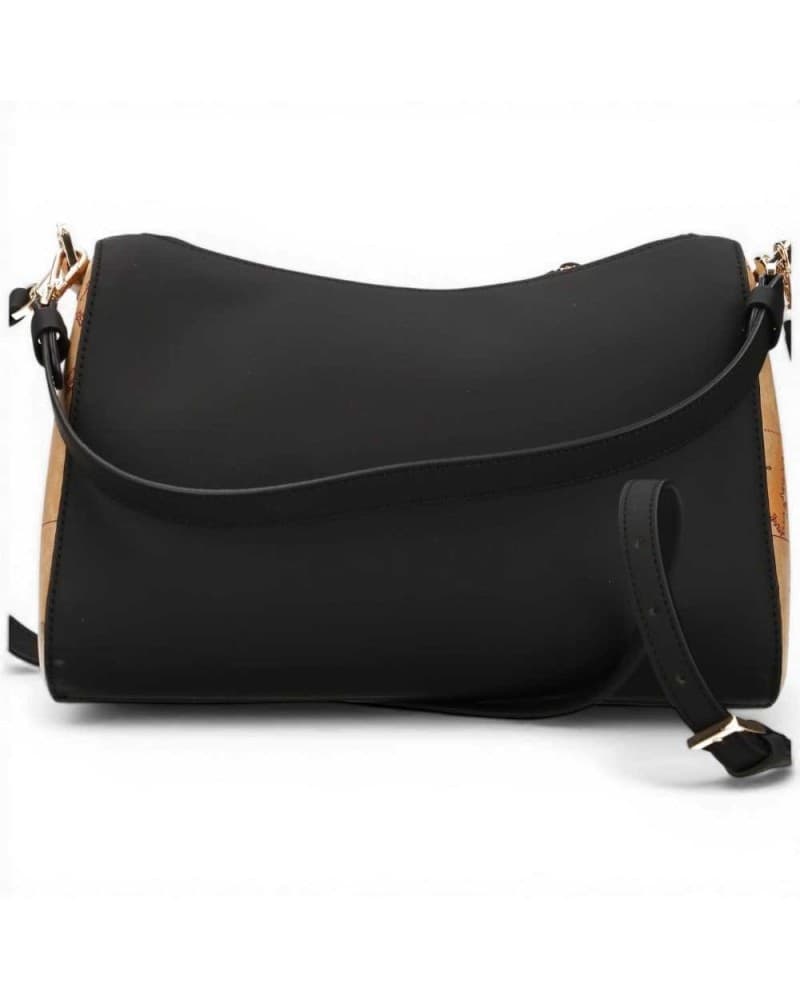 ALVIERO MARTINI 1 CLASSE Alviero Martini 1 Classe Borsa a Spalla Monogram Donna Nero con Logo All-Over e Dettagli Geo - 3