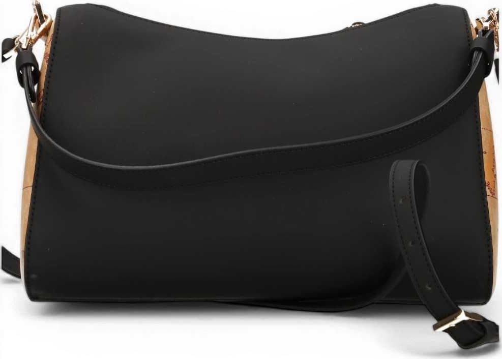 ALVIERO MARTINI 1 CLASSE Alviero Martini 1 Classe Borsa a Spalla Monogram Donna Nero con Logo All-Over e Dettagli Geo - 4
