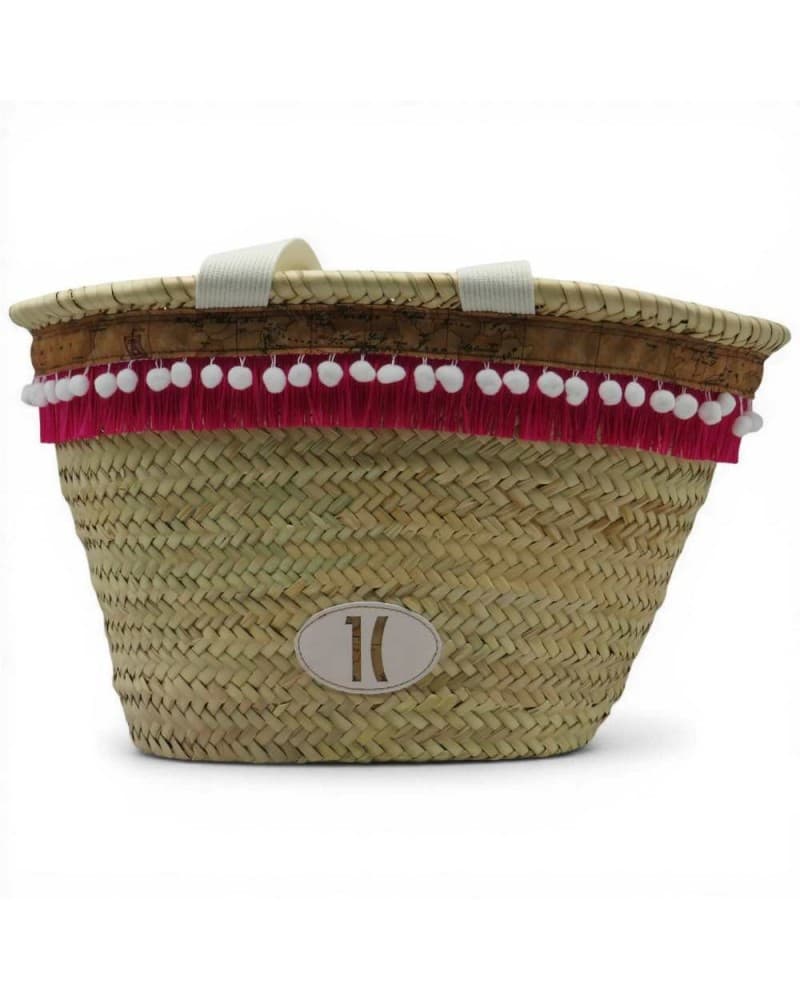 ALVIERO MARTINI 1 CLASSE Alviero Martini 1 Classe Borsa Secchiello Bloom in Summer Donna Fuxia in Paglia e Pelle - 7