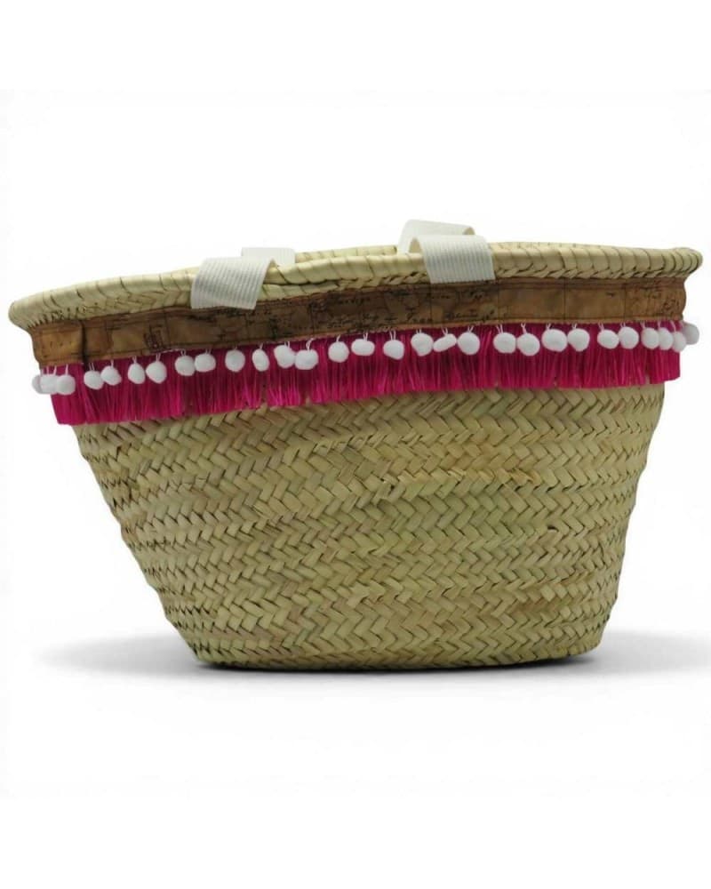 ALVIERO MARTINI 1 CLASSE Alviero Martini 1 Classe Borsa Secchiello Bloom in Summer Donna Fuxia in Paglia e Pelle - 5