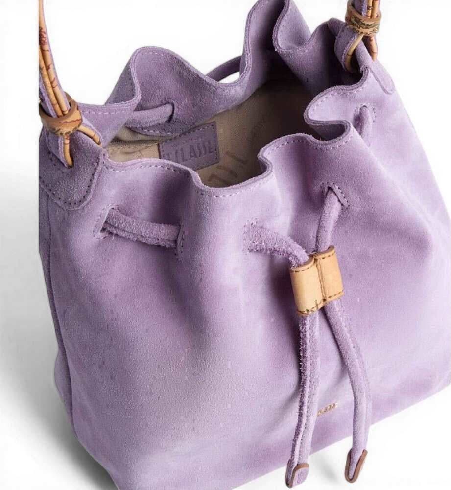 ALVIERO MARTINI 1 CLASSE Alviero Martini 1 Classe Borsa Secchiello Tribal Leather Donna Lilla in Pelle con Tracolla - 8