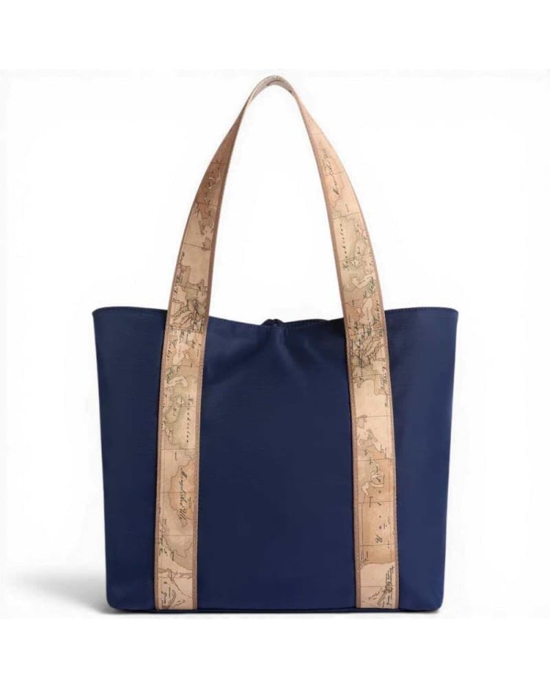ALVIERO MARTINI 1 CLASSE Alviero Martini 1 Classe Borsa Shopping Reversibile Double Side Donna Blu Notte e Geo Classic - 3