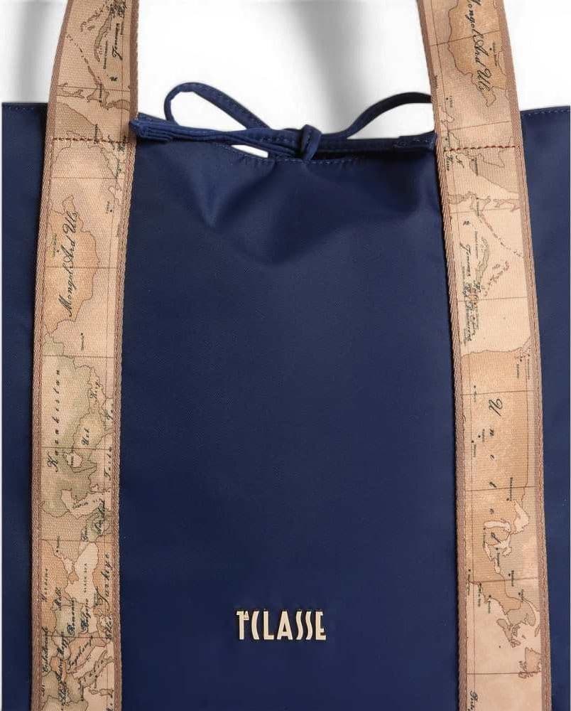 ALVIERO MARTINI 1 CLASSE Alviero Martini 1 Classe Borsa Shopping Reversibile Double Side Donna Blu Notte e Geo Classic - 8
