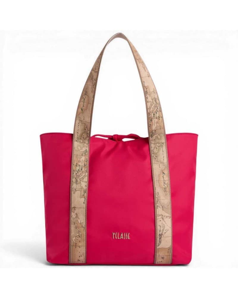 ALVIERO MARTINI 1 CLASSE Alviero Martini 1 Classe Borsa Shopping Reversibile Double Side Donna Fuxia e Geo Classic - 9