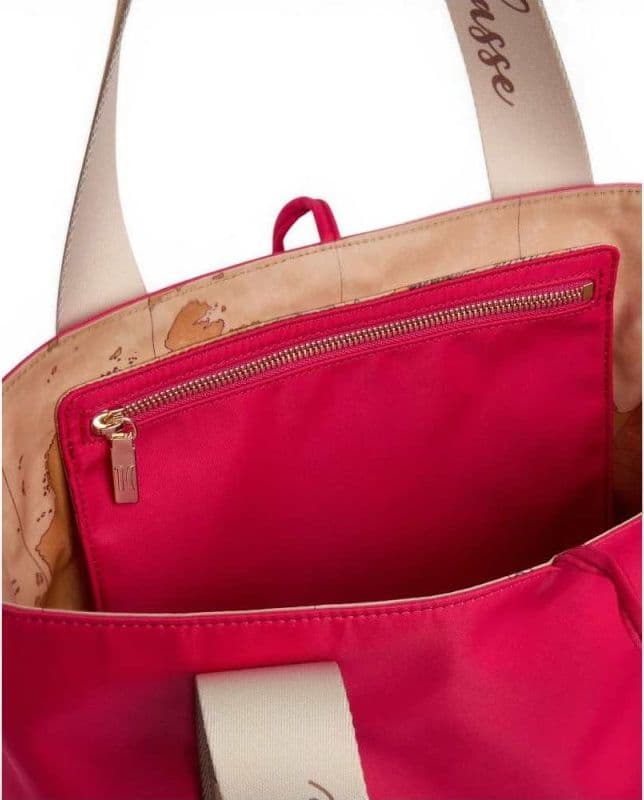 ALVIERO MARTINI 1 CLASSE Alviero Martini 1 Classe Borsa Shopping Reversibile Double Side Donna Fuxia e Geo Classic - 5