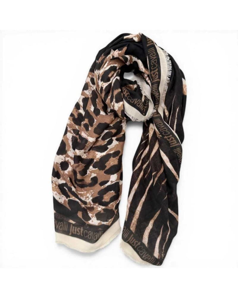 JUST CAVALLI Just cavalli Pashmina JC Print Seasonal Donna Animalier in Modal - 5