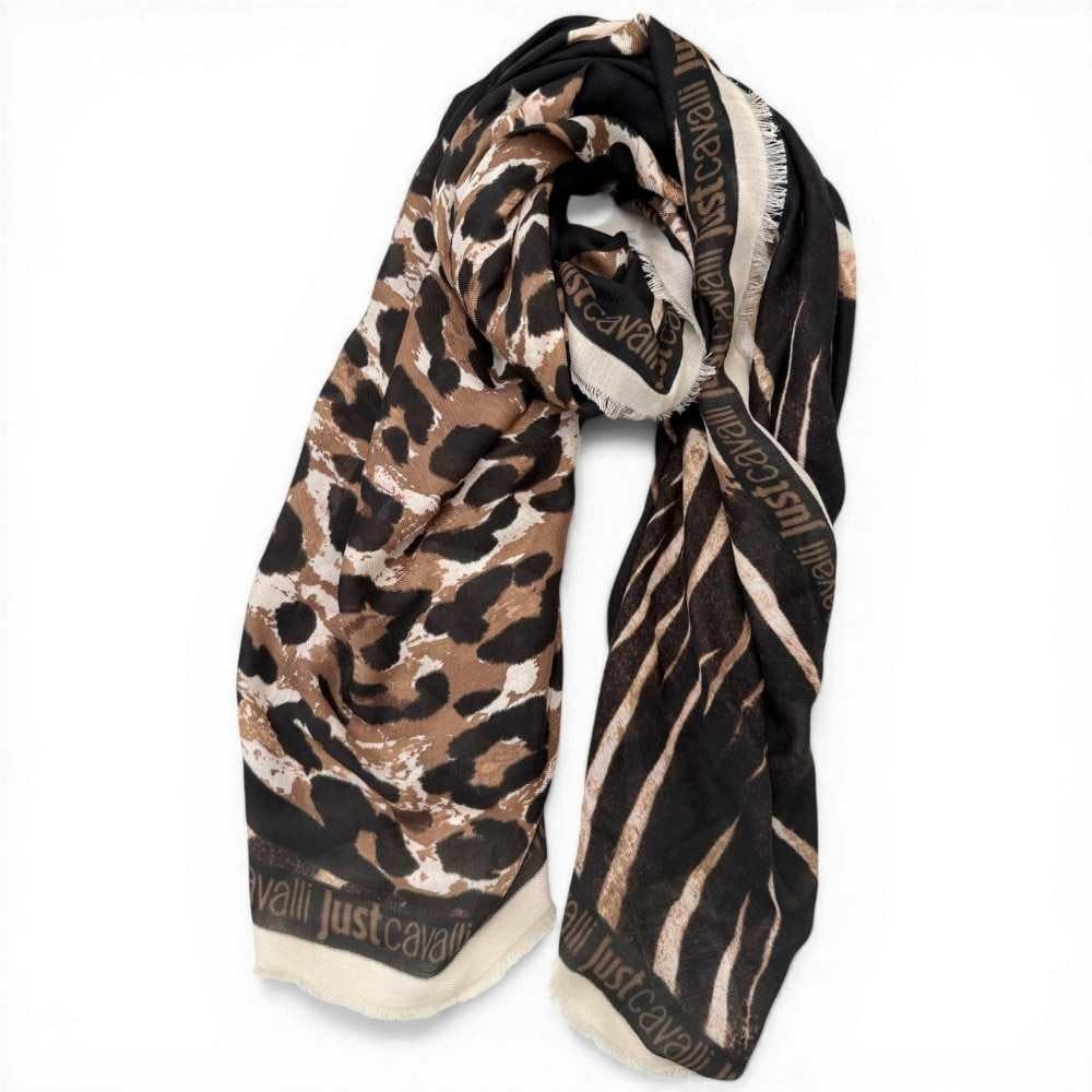 JUST CAVALLI Just cavalli Pashmina JC Print Seasonal Donna Animalier in Modal - 2