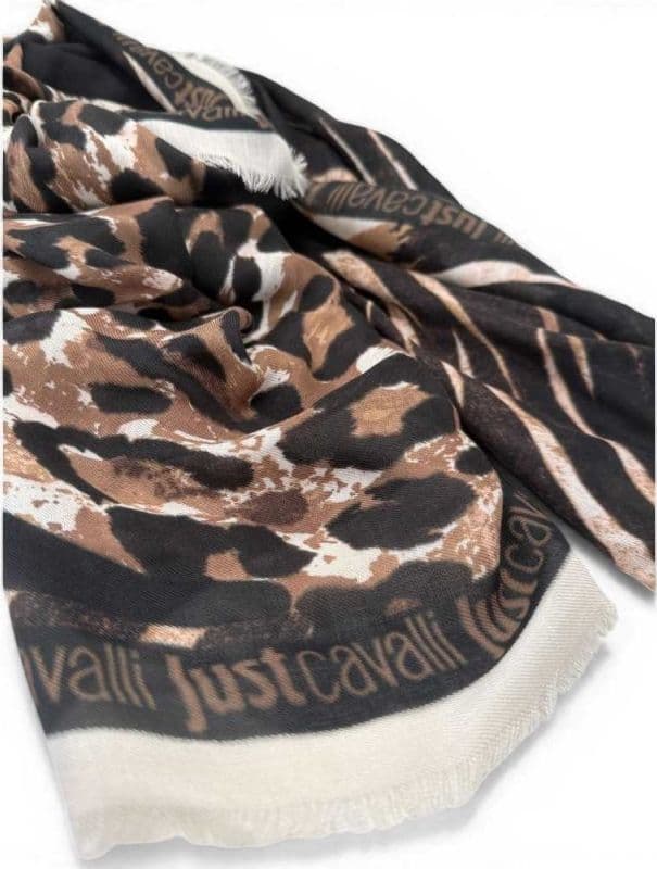 JUST CAVALLI Just cavalli Pashmina JC Print Seasonal Donna Animalier in Modal - 3